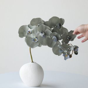 Orchidee Phalaenopsis in Seta Stile Cinese, Fiori Artificiali Realistici di Alta Qualità, Composizioni in Vaso <span class=keywords><strong>per</strong></span> Soggiorno e Ingresso - Product Image 3