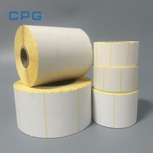 Customize High Brightness 3X5 Inch 100x150mm 135gsm 4x6 Thermal Shipping Label Warehouse White Thermal Fanfold Label - Product Image 1