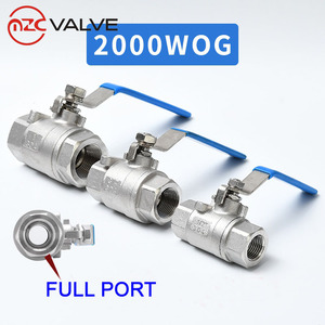 วาล์วบอลสแตนเลสแบบสองชิ้น 2000 <span class=keywords><strong>WOG</strong></span> พร้อมอุปกรณ์ล็อค - Product Image 4