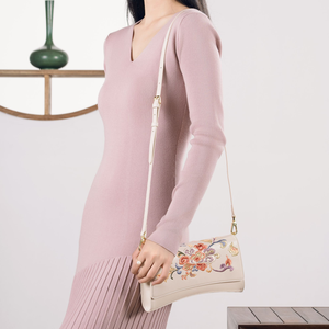 Graceful Delicate Stem Embroidery PU Synthetic Leather <strong>Clutch</strong> <strong>for</strong> <strong>Wedding</strong> <strong>Guest</strong> Reception luxury Envelope <strong>Bag</strong> - Product Image 5