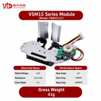 AV Projektör Ekipmanları için Yüksek Hassasiyetli 15mm Mikro Adımlı Step Modülü 5V 12Ω 1000 PPS Bıçak Mekanizması