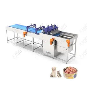 Otomatik Pet gıda konserve köpek maması kedi ıslak gıda konserve üretim hattı makinesi