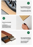 Baldosas de Madera Compuesta para Exteriores, Diseño Moderno, Encaje Automático, Resistentes al Agua, Antideslizantes, Ecológicas, con Relieve 3D, para Parques
