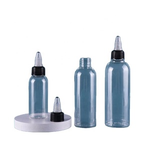 30ml 50ml 100ml 120ml 150ml 200ml 250ml 8oz PET Clear Amber Bullet Shape Hair Oil <b>Squeeze</b> <b>Bottle</b> With Twist Top Cap - Product Image 3