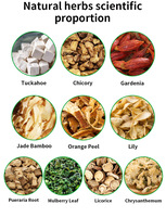 MWTEA Tisane Détoxifiante 20 Jours Contre la Goutte, Chicorée et Gardénia, Sachets de Thé aux Herbes, Nettoyage Acide Urique, Sans Sucre, Mélange Naturel 3g, Qualité Supérieure