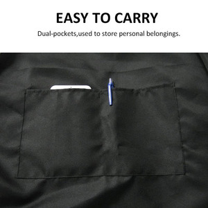 Tablier pour adulte avec poche, haute qualité, personnalisable, impression sur toile, pour jardinage, cuisine, noir, pour le nettoyage, sur mesure - Product Image 4