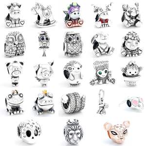 Venta al por mayor 925 plata esterlina DIY <span class=keywords><strong>encanto</strong></span> pulsera nuevo elefante inteligente colgante romántico oro circón caliente Animal dibujos animados <span class=keywords><strong>encanto</strong></span> - Product Image 2