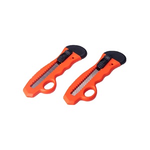 Utility Knife <b>Orange</b> Stainless Steel Blade 10mm For <b>Paper</b> Wallpaper Cutting With Safety Lock Handle - Product Image 4
