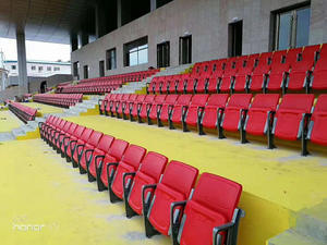 قابلة للطي بألوان مخصصة مع مسند الظهر للاستخدام في ملعب كرة السلة الرياضي - Product Image 2