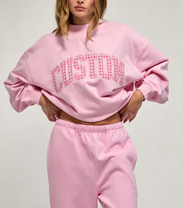 Set Top e Felpa a Collo Alto per Donna e Ragazze 2026, Oversize, Corto, Largo, Manica Lunga, Invernale - Product Image 1