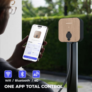 Tethered Smart AC wallbox Station 22KW Type <span class=keywords><strong>2</strong></span>สายชาร์จ APP ควบคุม EV สถานีชาร์จสำหรับรถยนต์ไฟฟ้า - Product Image 1