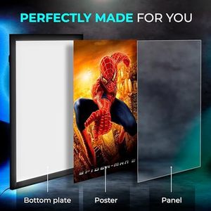 16x24 Đen <span class=keywords><strong>LED</strong></span> Backlit Movie Poster Khung hộp đèn cho tường nghệ thuật hình ảnh kỹ thuật số biển đèn quảng cáo - Product Image 5