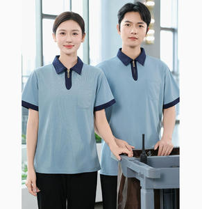 Uniformes de Trabajo Ligeros de Manga Corta para Personal de Limpieza de Hotel, Unisex, Personalizables - Product Image 4