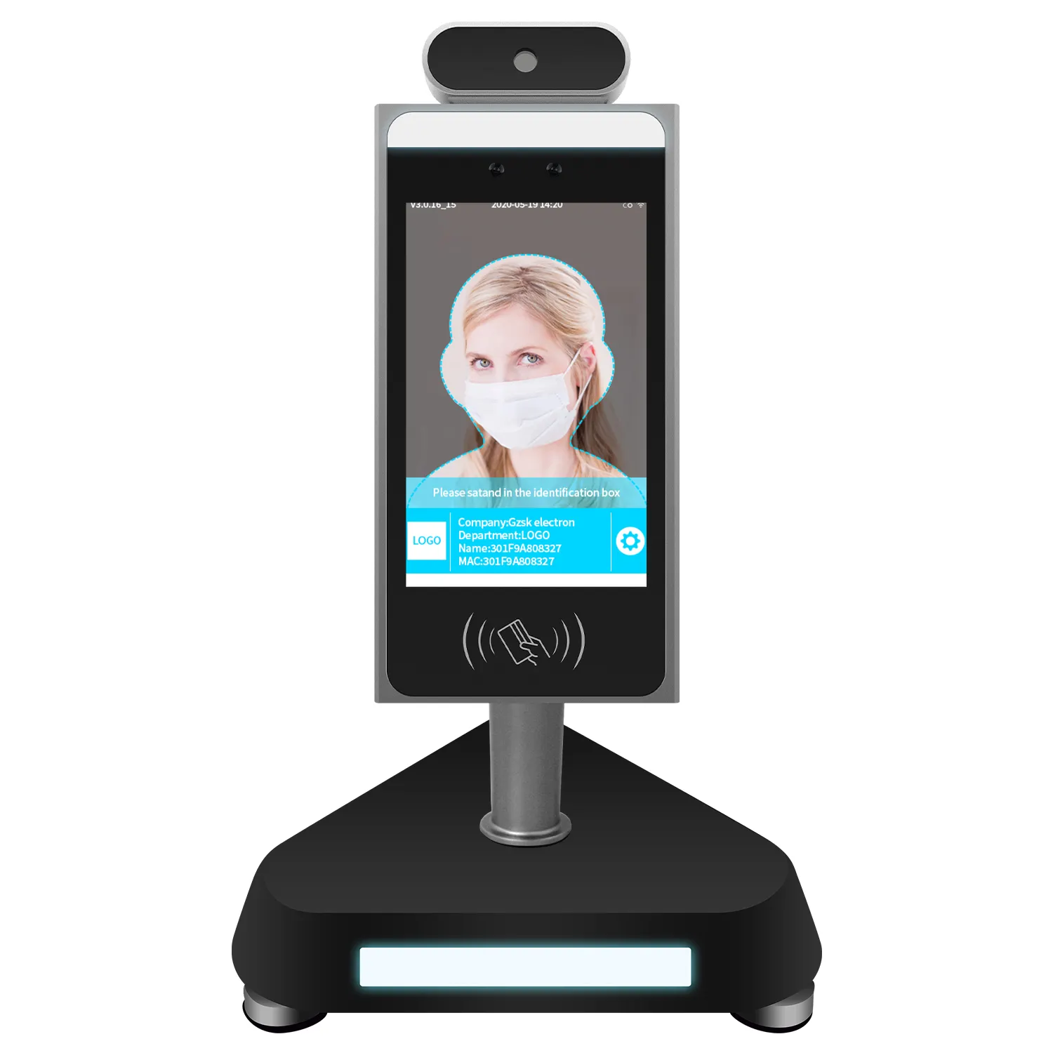 Cámara térmica con reconocimiento facial, dispositivo de detección biométrica de temperatura corporal, 0.5s, android cloud, novedad