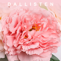 DALLISTEN Bouquet de pivoines artificielles en gros, 40 cm, fausses fleurs pour décoration de mariage, maison, fête, arrangement floral
