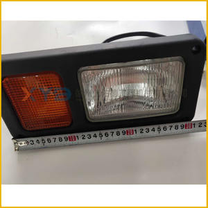 Pour XCMG Original 24V Phare combiné droit avec petite roue en acier double XD133 XP163 XGGD08R-24G Pompe à engrenages Boulon et tuyau - Product Image 5