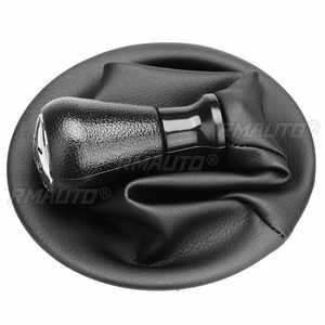 Poignée de levier de vitesse chromée 5 vitesses avec soufflet en cuir PU et cache-poussière pour Citroën Berlingo III MK3 pour Peugeot Partner 2008 et après - Product Image 4