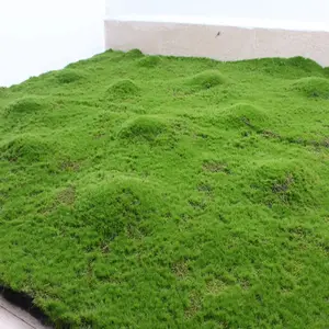 Wholesale Natural Color Preserved Artificial Moss Grass Turf Landscape For Garden Greenery Wall Decoration