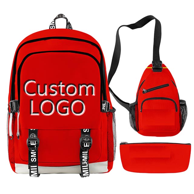 Лидер продаж 2021 Amazon, мультяшный рюкзак с пользовательским принтом, 3d рюкзак, сумка для книг, студенческий рюкзак, оптовая продажа