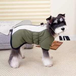 เสื้อกั๊กสุนัขน้ำหนักเบาคลาสสิกมีซิปสำหรับสุนัขล่าสัตว์กลางแจ้งผ้าคอตตอนฤดูหนาว - Product Image 1