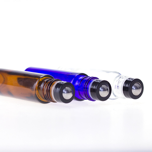 10ML ambra/blu/verde/rosa/rotolo trasparente su bottiglia di vetro fragranze cosmetiche bottiglie di olio essenziale con sfera in acciaio - Product Image 5