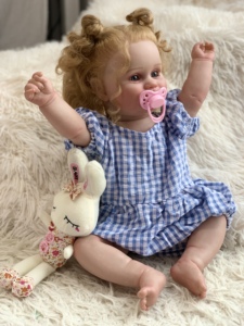 Muñeca Bebé Reborn de Silicona Realista para Niñas, Modelo <span class=keywords><strong>Minnie</strong></span> <span class=keywords><strong>Mouse</strong></span>, Negra Africana, de Juguete - Product Image 4