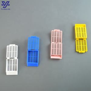 조직학 실험실 일회용 프로세스 백 버클 분할 30 도 스트립 구멍 슬리브 생검 임베딩 카세트 - Product Image 2