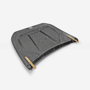 2022年 ジェネシス G70 フェイスリフト AMカスタム カーボンファイバー ベント付きボンネット ボルト付属 新品 - Product Image 2