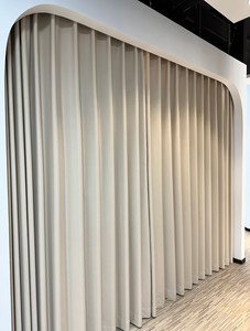 Cortina de Separación para Armario, Guardarropa, Dormitorio, Comedor o Sala de Estar, Extensible, Enrollable, <span class=keywords><strong>con</strong></span> Cierre, a Prueba de Polvo - Product Image 3
