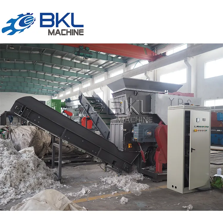 1200 Krachtige Plastic Shredder Met Enkele Rotor Voor Het Recyclen Van Pu Epe Epe Eps Brekende Balen