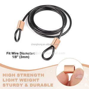 Manchons de sertissage ovales <span class=keywords><strong>en</strong></span> cuivre de 3 mm pour câbles de 1/8 po, embouts de câble <span class=keywords><strong>en</strong></span> cuivre, manchons de sertissage pour câbles de 3 mm - Product Image 5