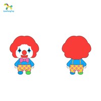 Poupées en peluche personnalisées nouvel élément cirque bizarre et loufoques clowns bien connus Joker poupées de style bizarre excentrique