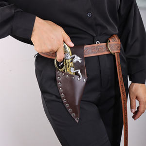 Taille porte-pistolet sac Faux cuir <span class=keywords><strong>Pirate</strong></span> Flintlock étui médiéval Renaissance chevalier rétro Costume <span class=keywords><strong>accessoire</strong></span> pour femmes et hommes - Product Image 2