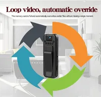 Caméra corporelle Full HD Mini caméra pour vision nocturne Enregistreur vidéo de sécurité Clip dorsal Action Sport Wifi Caméra corporelle avec audio