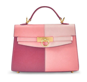 Bolso cuadrado de colores contrastantes a la moda, bolso clásico para mujer, bolso de mano de cuero PU para mujer - Product Image 2