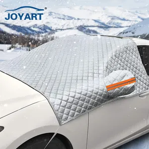 Hoge Kwaliteit Universeel Zilveren Voorruitbeschermer Auto Windscherm Zonnescherm Auto Sneeuwbedekking Voor Sneeuw Auto