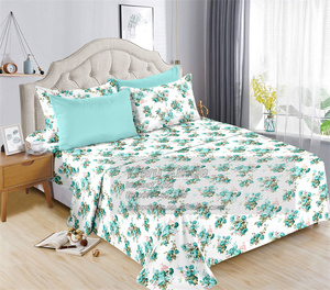 Bông cảm ứng cảm giác in Khăn trải giường đặt 6 mảnh khuôn mẫu tấm phẳng và trang bị tấm vua và nữ hoàng trong kho - Product Image 6