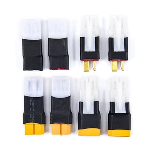 Adaptateur <span class=keywords><strong>Tamiya</strong></span> <span class=keywords><strong>XT60</strong></span> mâle vers femelle pour batterie Lipo d'avion RC avec connecteur Deans, accessoires de jouets électriques - Product Image 2