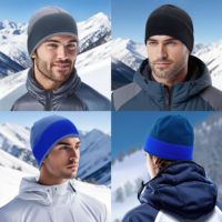 Nouvelle mode, chapeau d'hiver unisexe de luxe pour hommes et femmes, bonnet de ski en polaire pour garçons, avec logo, pour l'automne et la randonnée