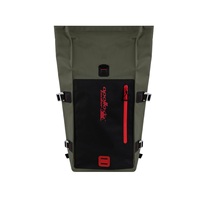 Sac à dos imperméable tendance avec fermeture à enroulement supérieur, matériau TPU, design unisexe, ceinture à coussin d'air, randonnée et voyage