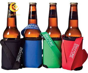 Nhà Máy Trực Tiếp Tùy Chỉnh Thời Trang Đầy Đủ Màu Sắc In Ấn Neoprene Stubby Bia Có Thể <span class=keywords><strong>Cooler</strong></span> Chủ/Cup Sleeve Với Dây Buộc - Product Image 1