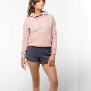 Women's Plain Zip Fleece Hooded <b>Top</b> Long Sleeve Front Pockets Soft Stretchable Comfortable Plus Sizes Polyester/Cotton <b>Winter</b> - Product Image 1