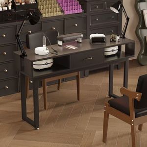 Mesa de Manicura Económica para Salón de Uñas, Soporte de Maquillaje para Celebridades de Internet, Estilo Japonés Simple y de Lujo Ligero - Product Image 4