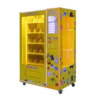 Distributeur automatique de jouets mystère à monnayeur et billets, avec lecteur de cartes et paiement, pour intérieur, en anglais