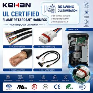 Pabrik Kabel Harness Bersertifikasi UL, Kabel Harness Tahan Api untuk Pemurni Udara dan Pelembap Udara Cerdas, Kabel Harness Kustom - Product Image 1