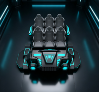 Machine de jeu VR 6 places, simulateur VR commercial pour parcs d'attractions