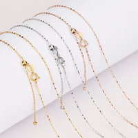 Cadeau Nouveau Trendy Waterproof Needle Screw-in Ball Diy Pendant PVD 18K Gold Plated Stainless Steel Fashion Jewelry Necklace Gift
