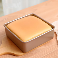 Moule à gâteau carré antiadhésif en acier pour tarte, pizza et pain