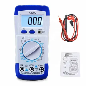 LCD multimetro digitale AC DC tensione diodo Corrente tester Buzzer funzione display illuminato Anti-ustione display digitale metro Sm