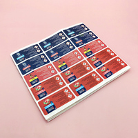 Feuille d'autocollants personnalisés, étiquettes drôles découpées, pour la publicité et le cadeau, 50 pièces
